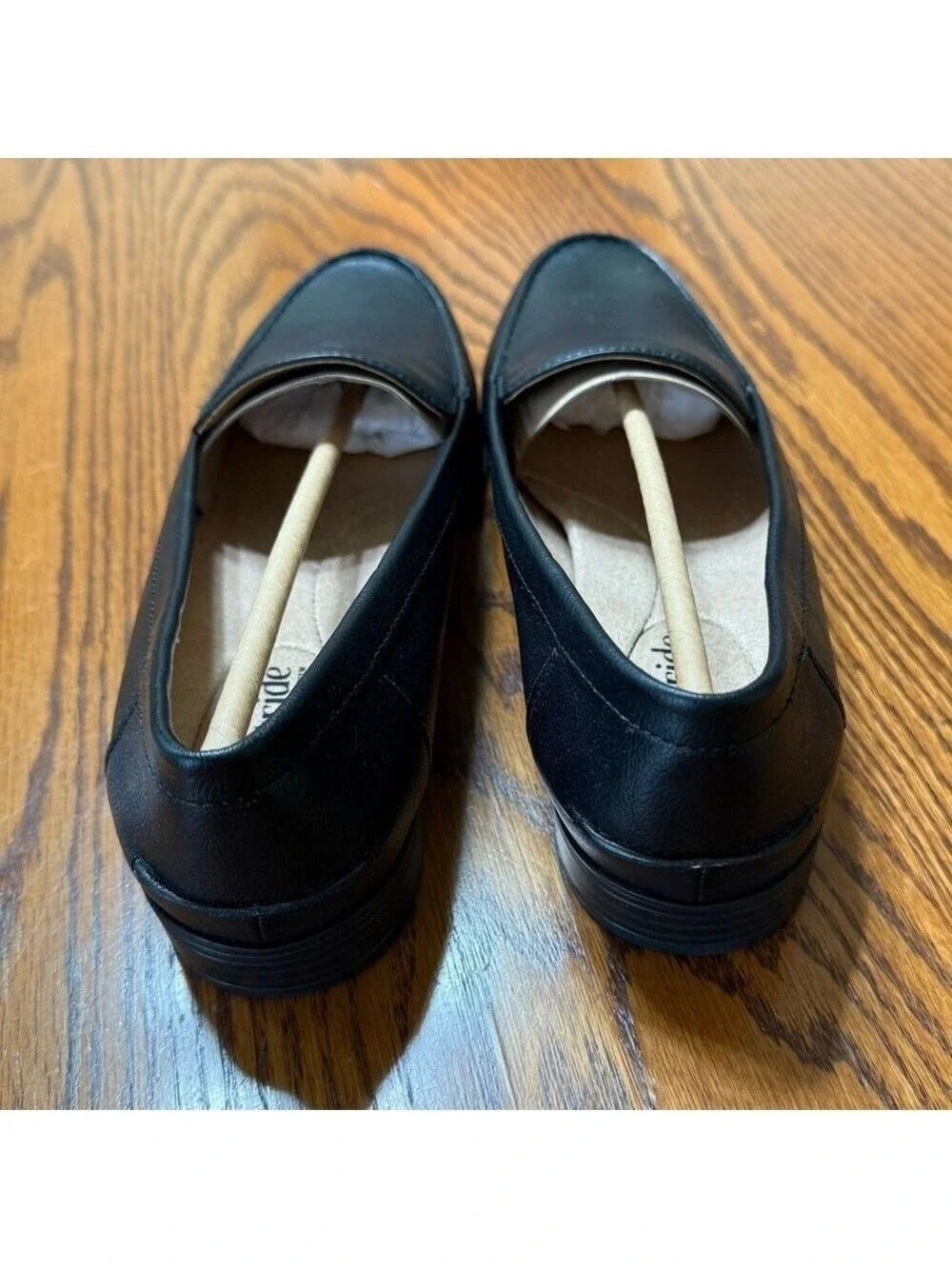 Life Stride Soft System Margot Loafers Black Burnish Size 9W New